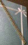 Gold Mini Bust Down Cuban Anklet